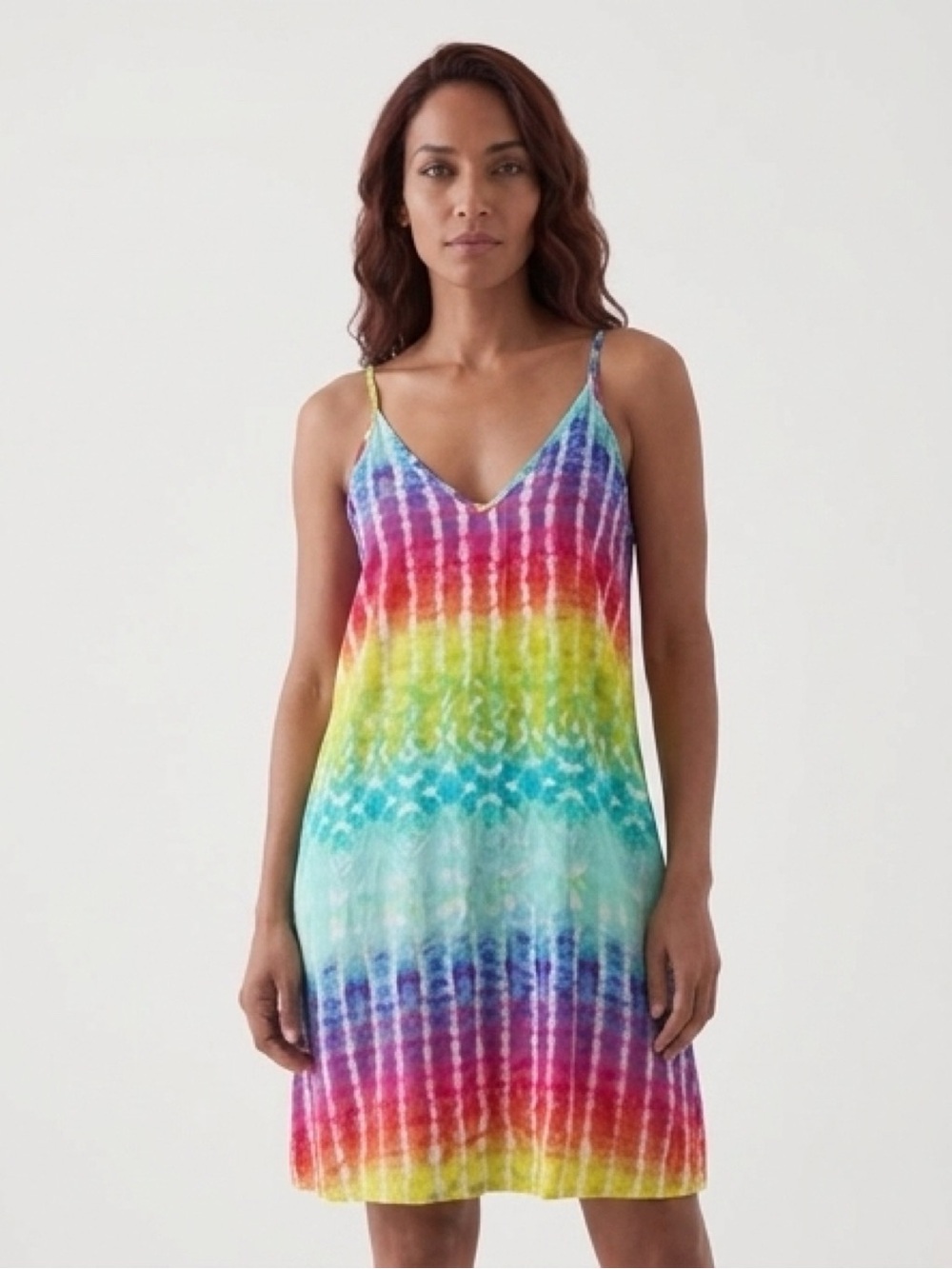 BLEU ROD BEATTIE Tie-Dye Slip Dress with POCKETS